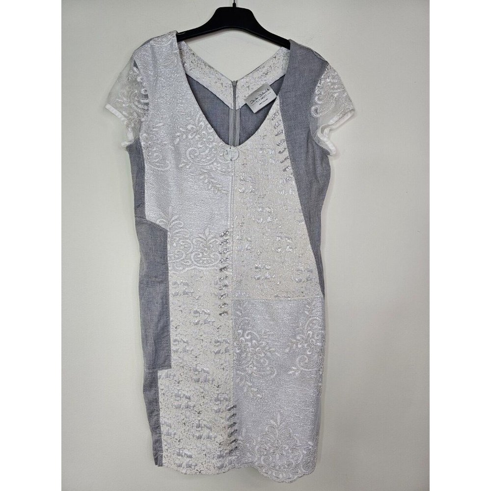 Elisa Cavaletti Patchwork Lace Fitted Dress women's size S Daniela Dallavalle - Picture 5 of 16